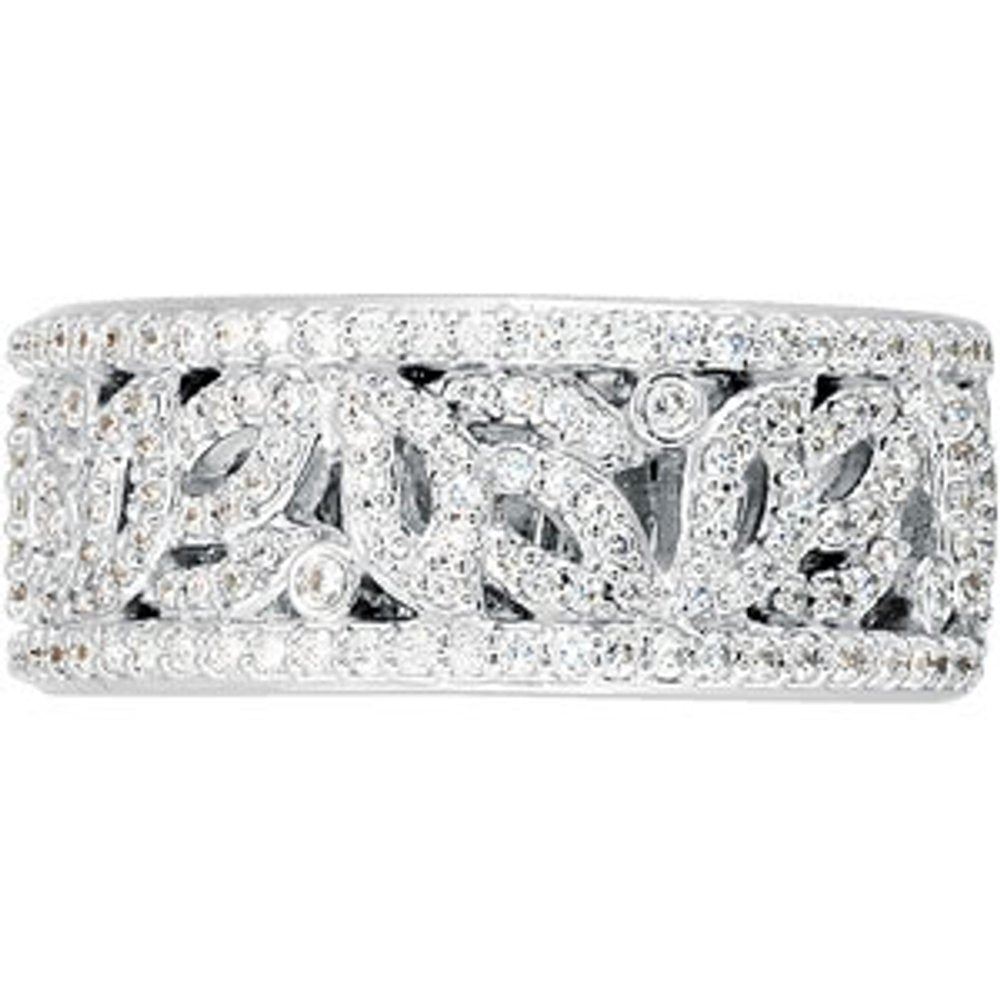 Platinum 5/8 CTW Natural Diamond Anniversary Band