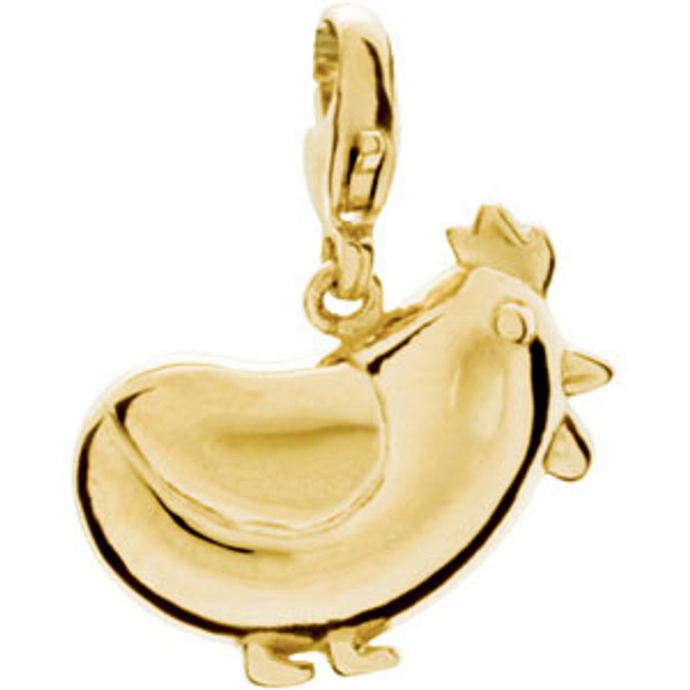 14K Yellow Hen Charm