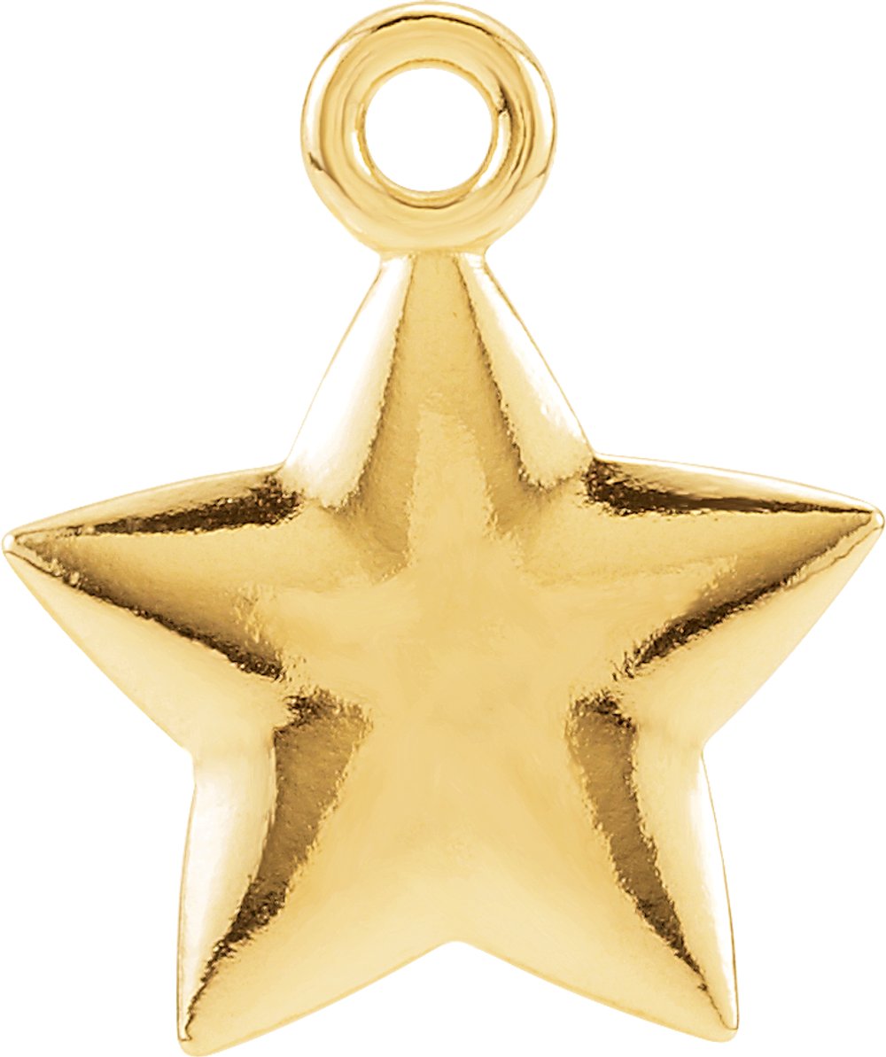 14K Yellow Gold Posh Mommy® Star Dangle