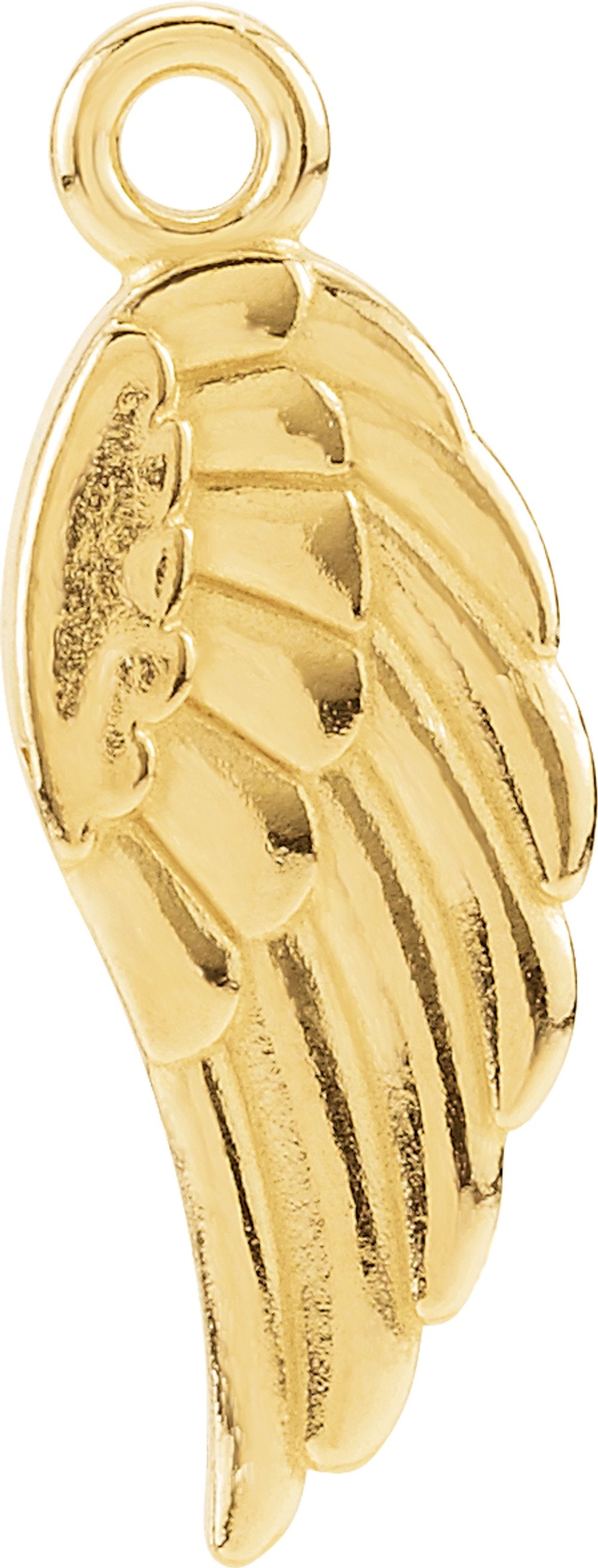 14K Yellow Gold Posh Mommy® Angel Wing Dangle