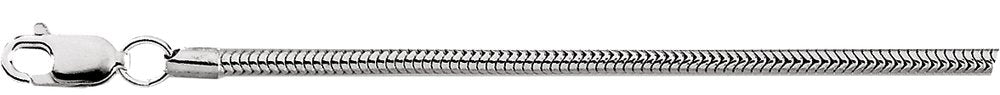 Sterling Silver 2 mm Snake 7" Chain