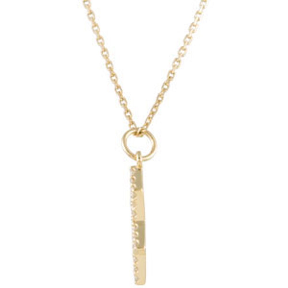14K Yellow Gold 1/5 CTW Natural Diamond Star of David Necklace