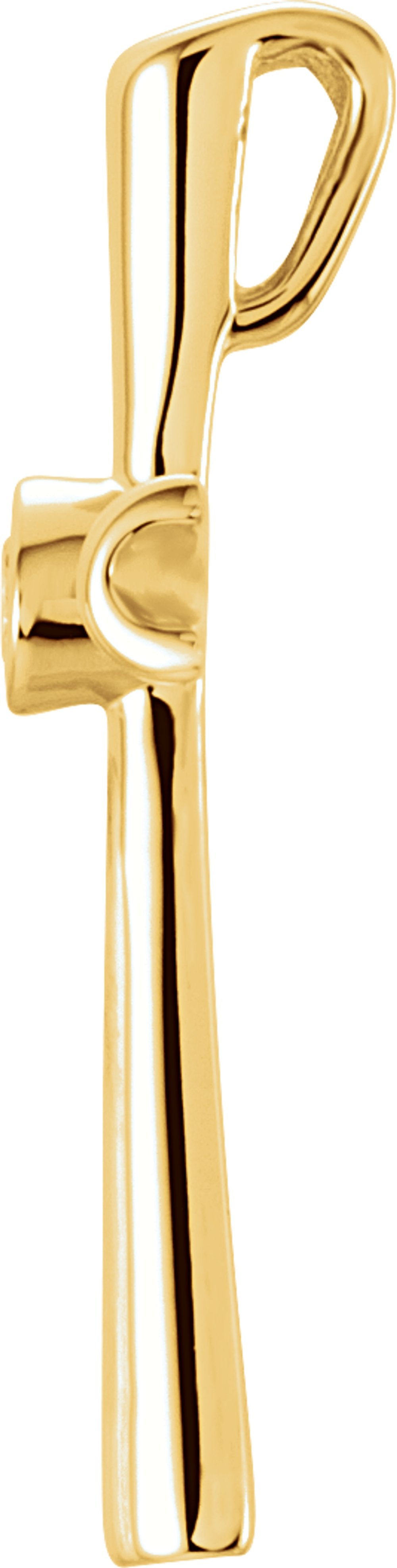 14K Yellow Gold .04 CTW Natural Diamond Cross Pendant