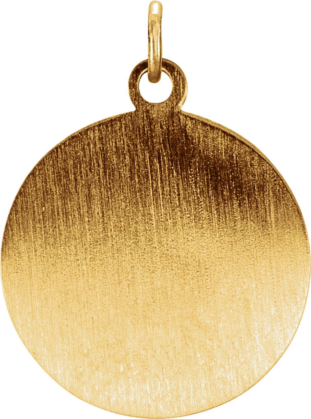 14K Yellow 15 mm Round St. Francis of Assisi Medal