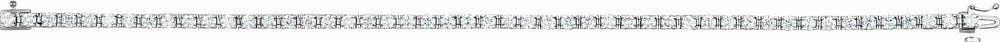 14K White Gold 3 3/8 CTW Natural Diamond Line 7" Bracelet