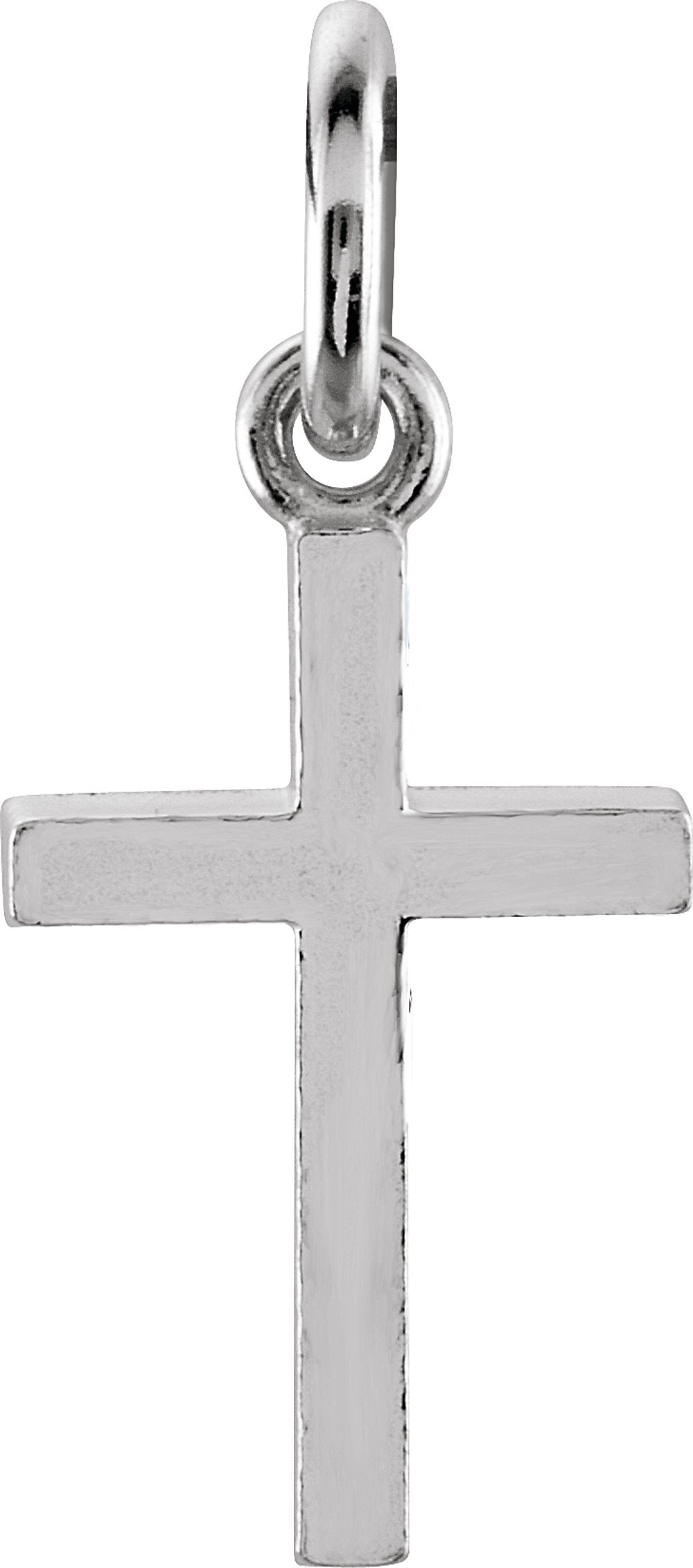 14K White Posh Mommy® Cross Charm/Pendant