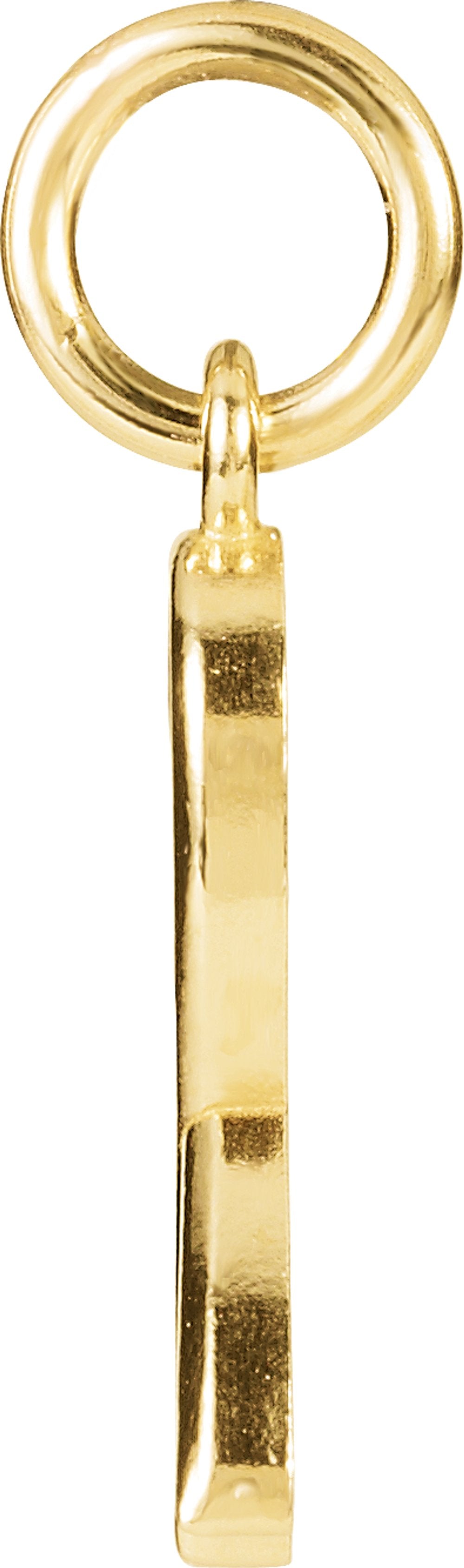 14K Yellow Gold Posh Mommy® Breast Cancer Awareness Charm/Pendant