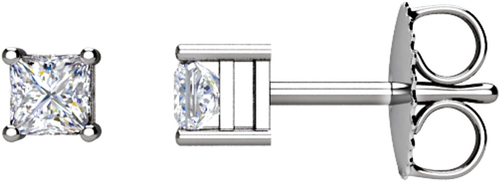 14K White Gold 1/3 CTW Natural Diamond Earrings