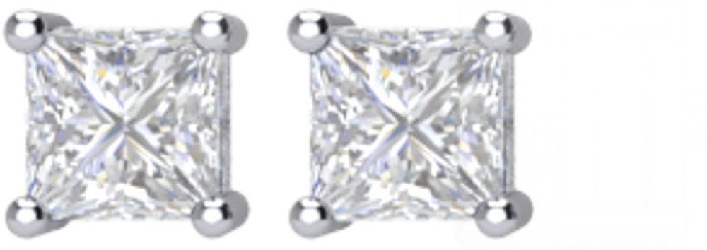 14K White Gold 1/6 CTW Natural Diamond Earrings