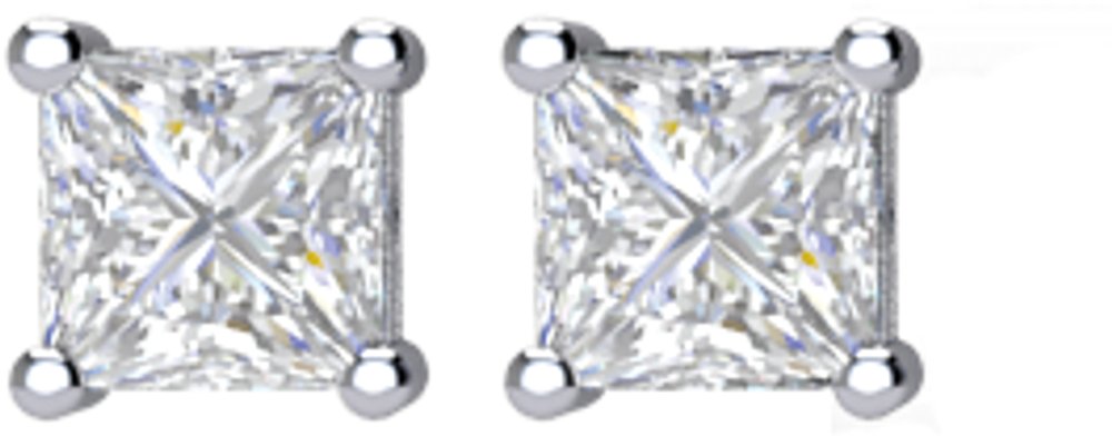 14K White 1/3 CTW Natural Diamond Earrings