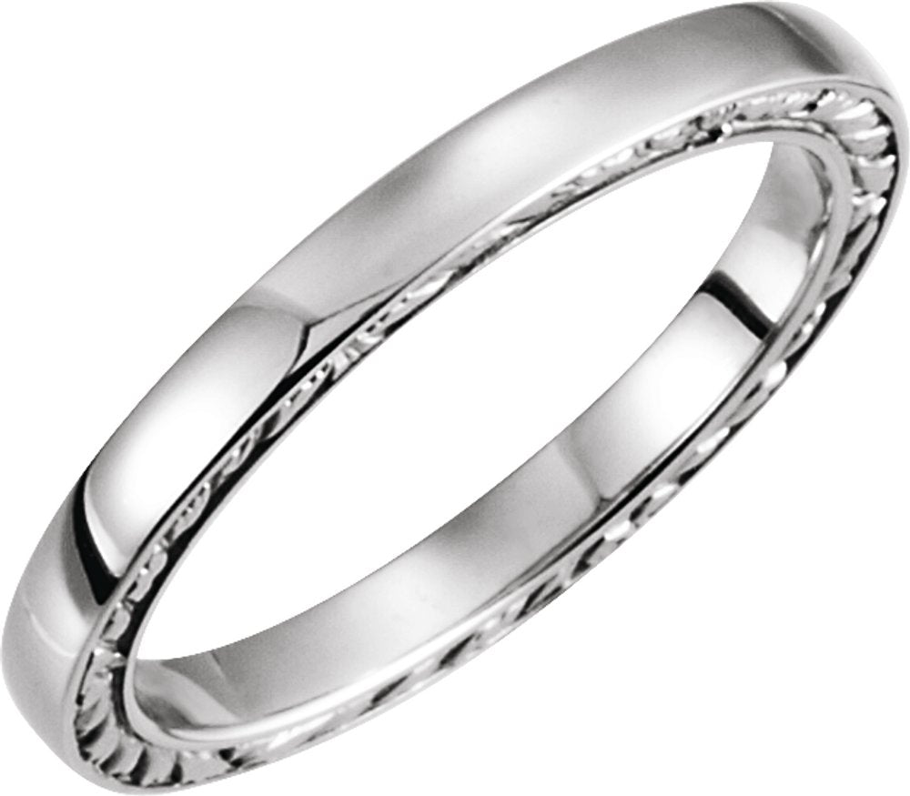 14K White Band Size 5.5