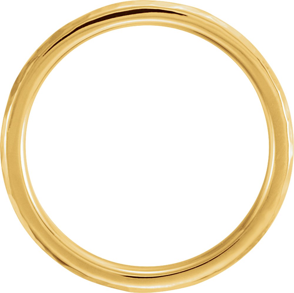 14K Yellow 3 mm Comfort-Fit Half Round Band