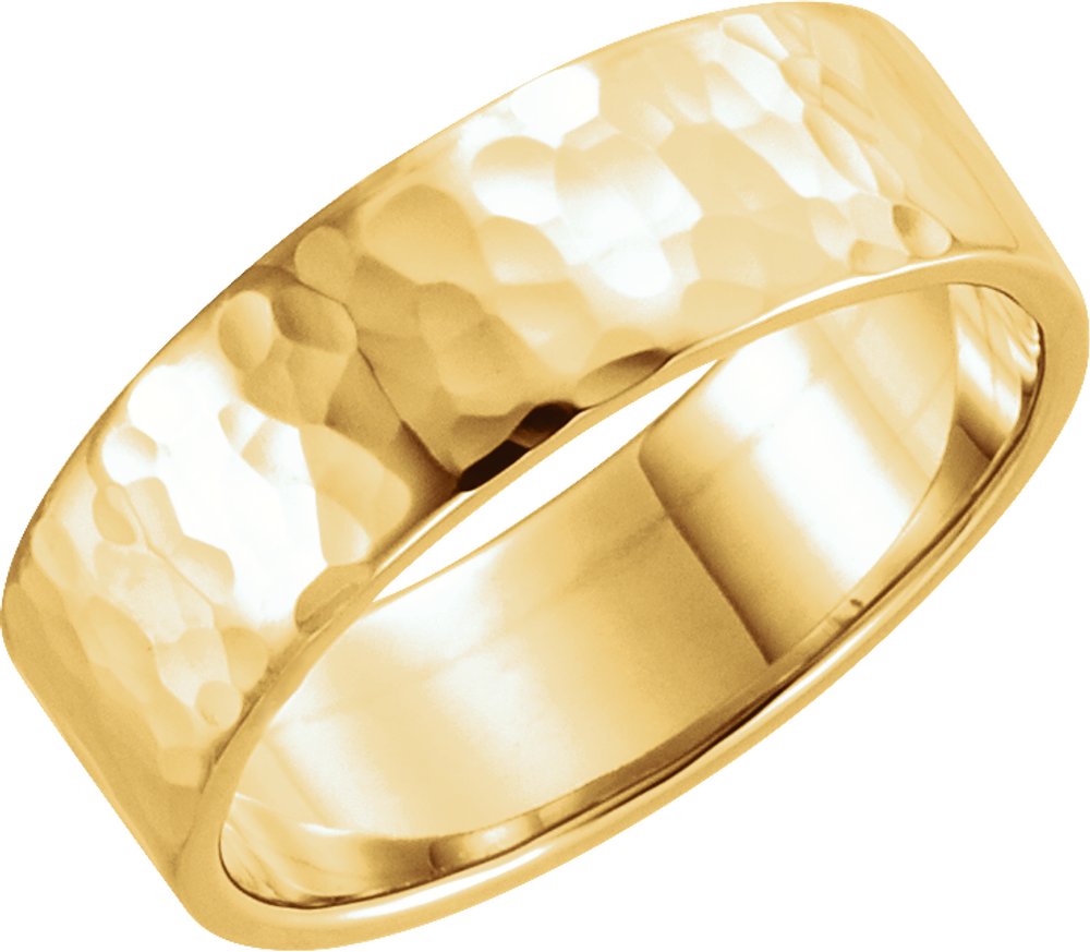 14K Yellow 6 mm Flat Band Size 9