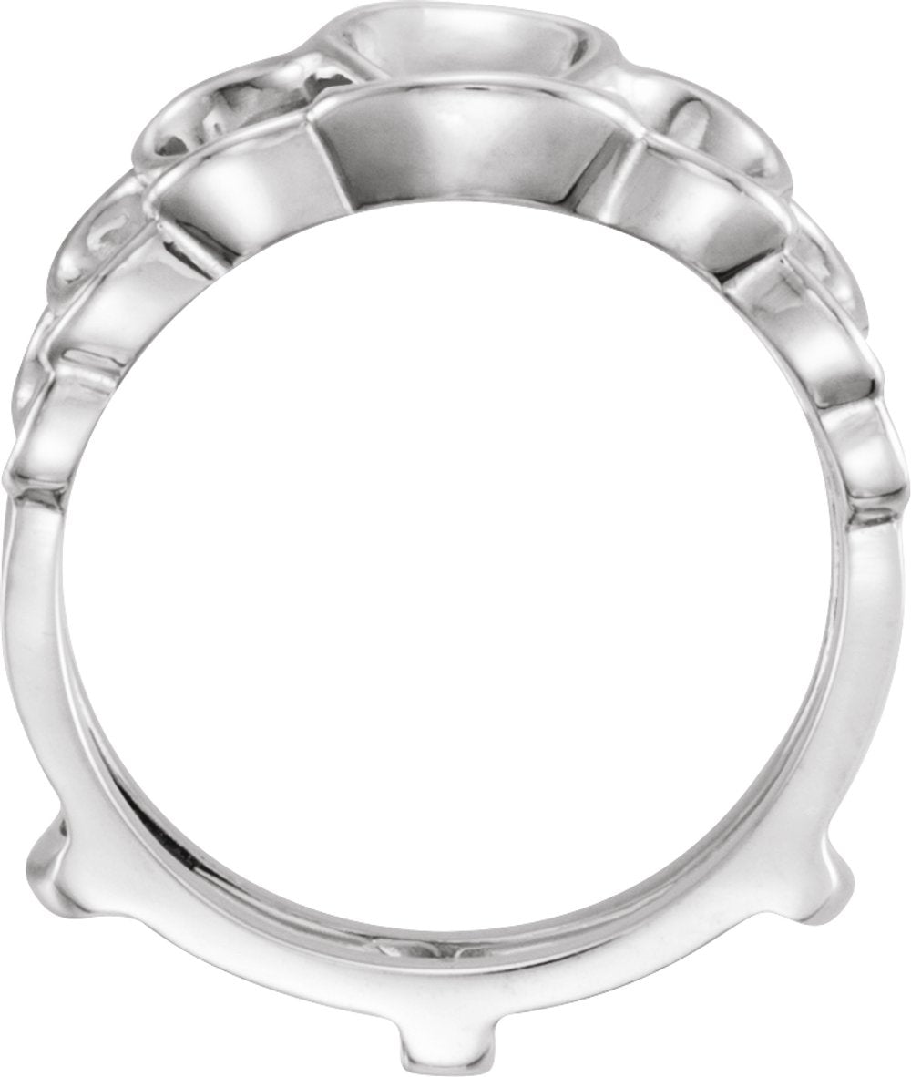 14K White Ring Guard