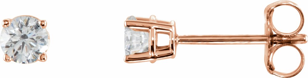 14K Rose Gold 1/3 CTW Natural Diamond Earrings