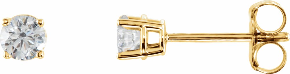 14K Yellow 1/3 CTW Natural Diamond Earrings
