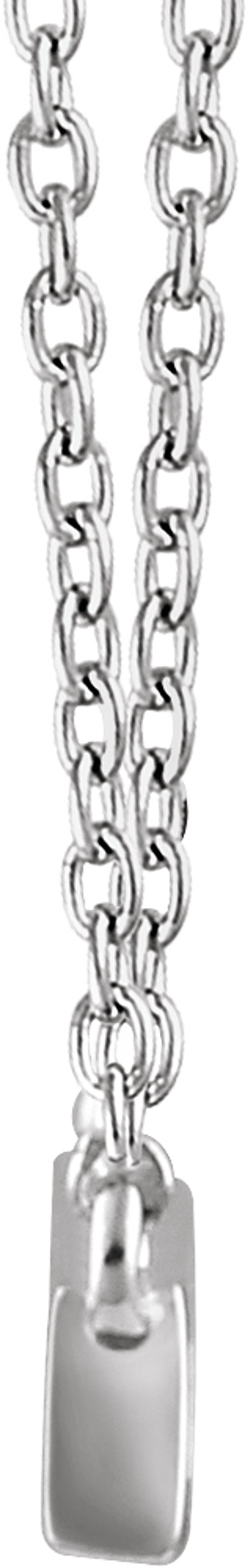 14K White Gold 1/2 CTW Natural Diamond Baguette Bar 18" Necklace
