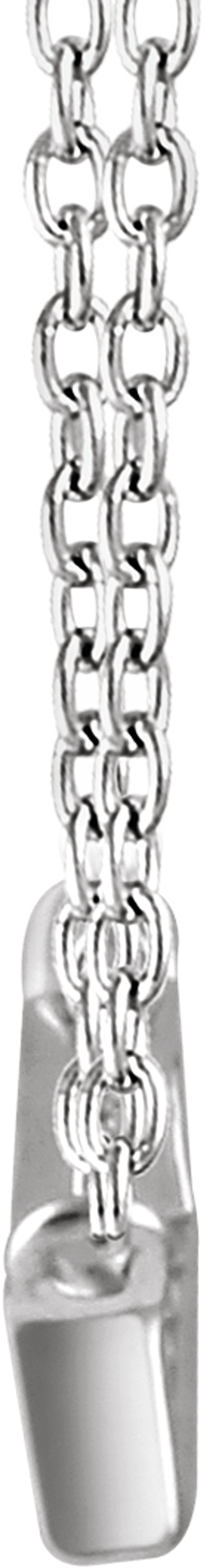 14K White Gold 1/4 CTW Natural Diamond Baguette Bar 18" Necklace