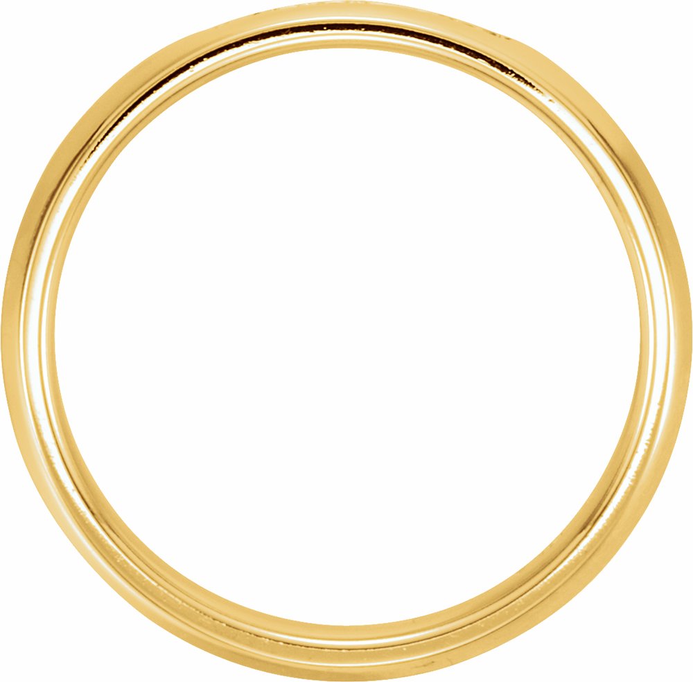 14K Yellow 1.5 mm Comfort-Fit Knife Band Mounting Size 8