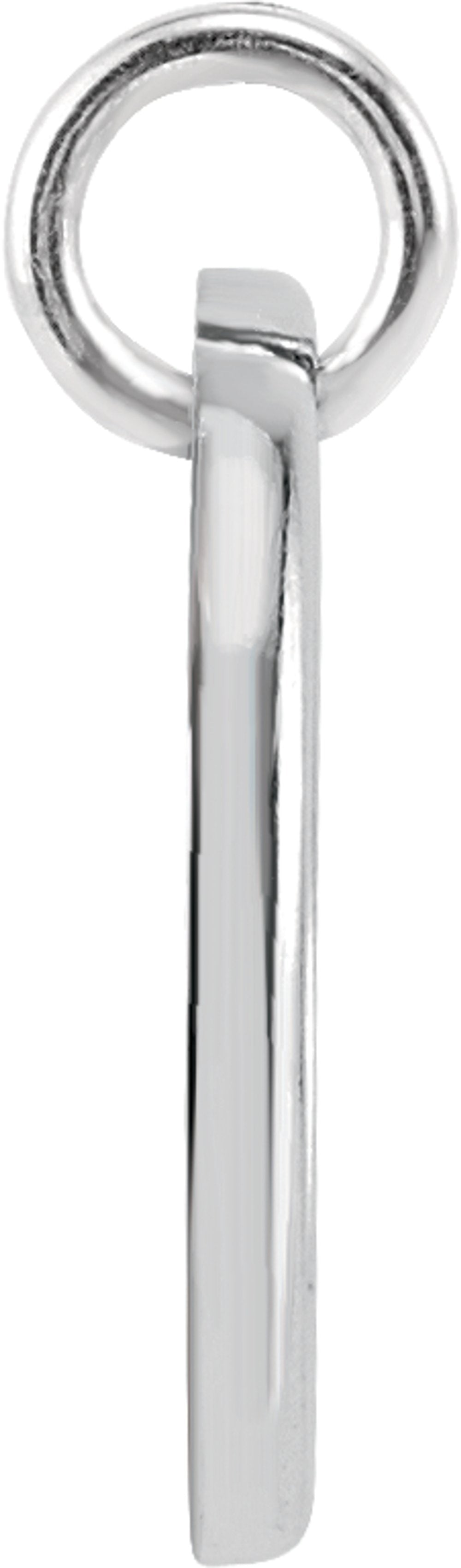 14K White Gold .08 CTW Natural Diamond Posh Mommy® Initial A Pendant