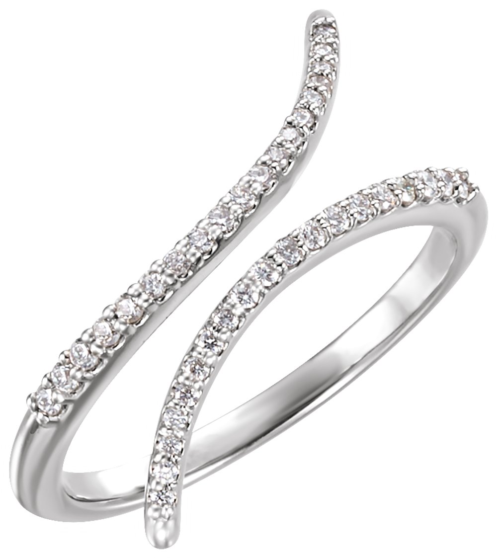 14K White Gold 1/6 CTW Natural Diamond Ring