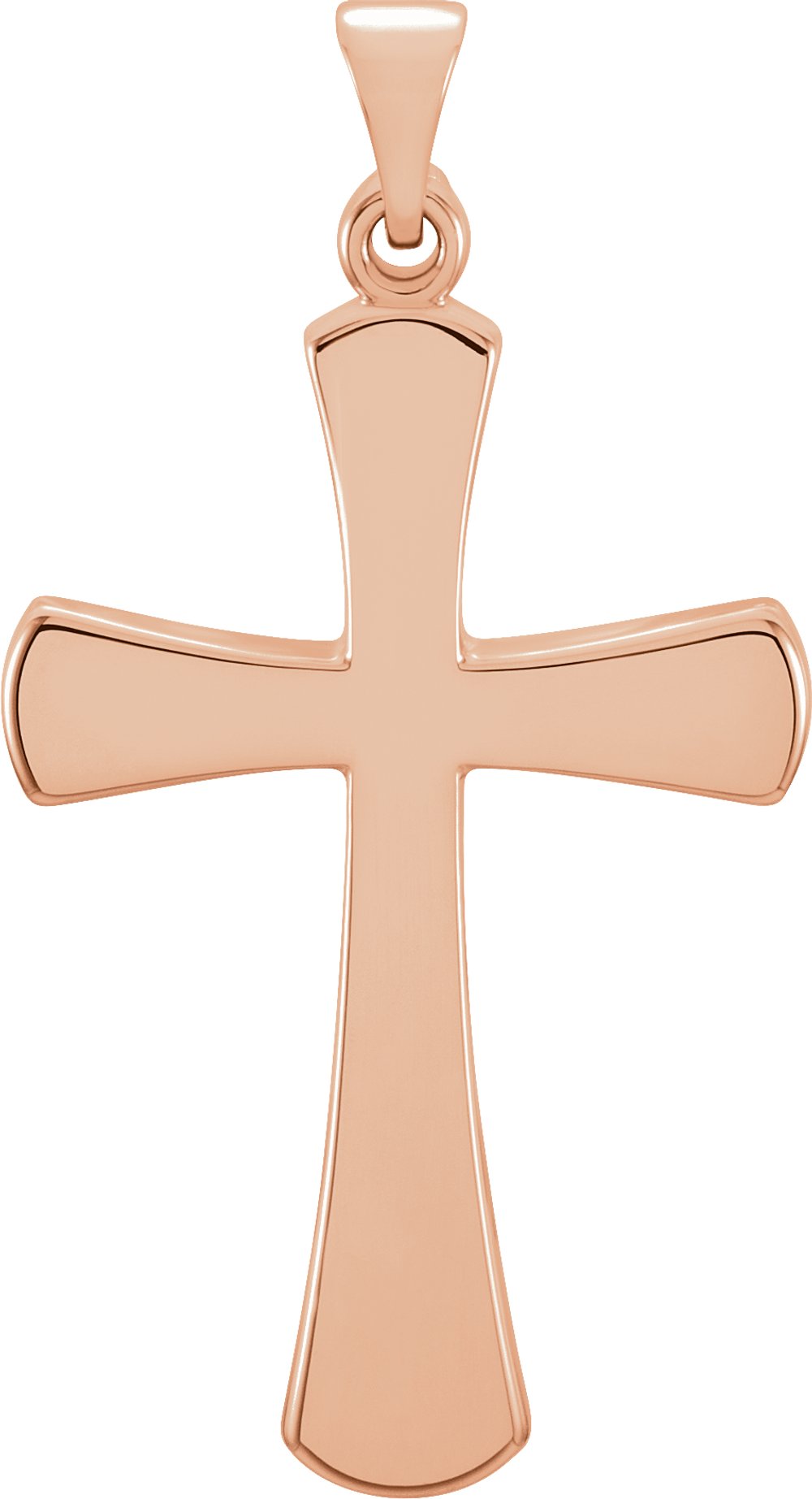 14K Rose Gold Cross Pendant