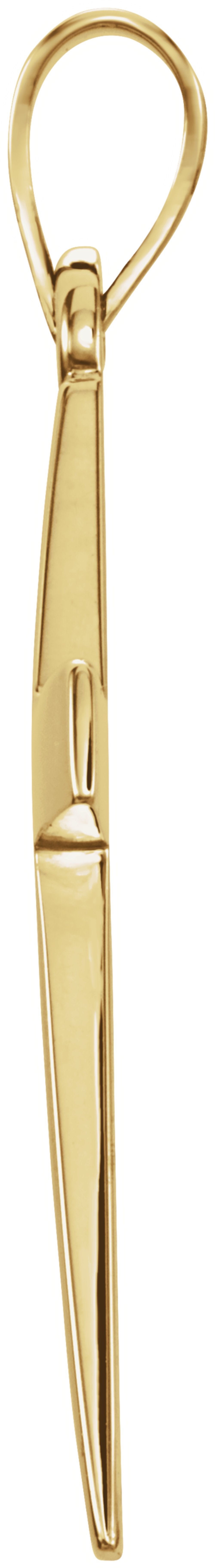 14K Yellow Gold Cross Pendant