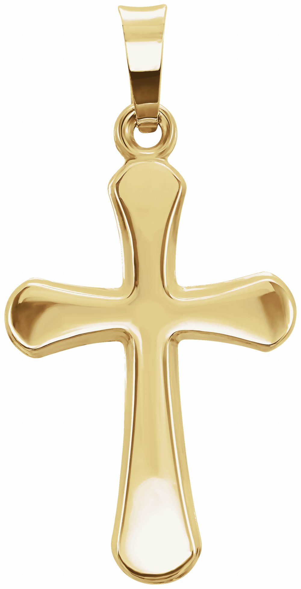 14K Yellow 20x13.8 mm Cross Pendant