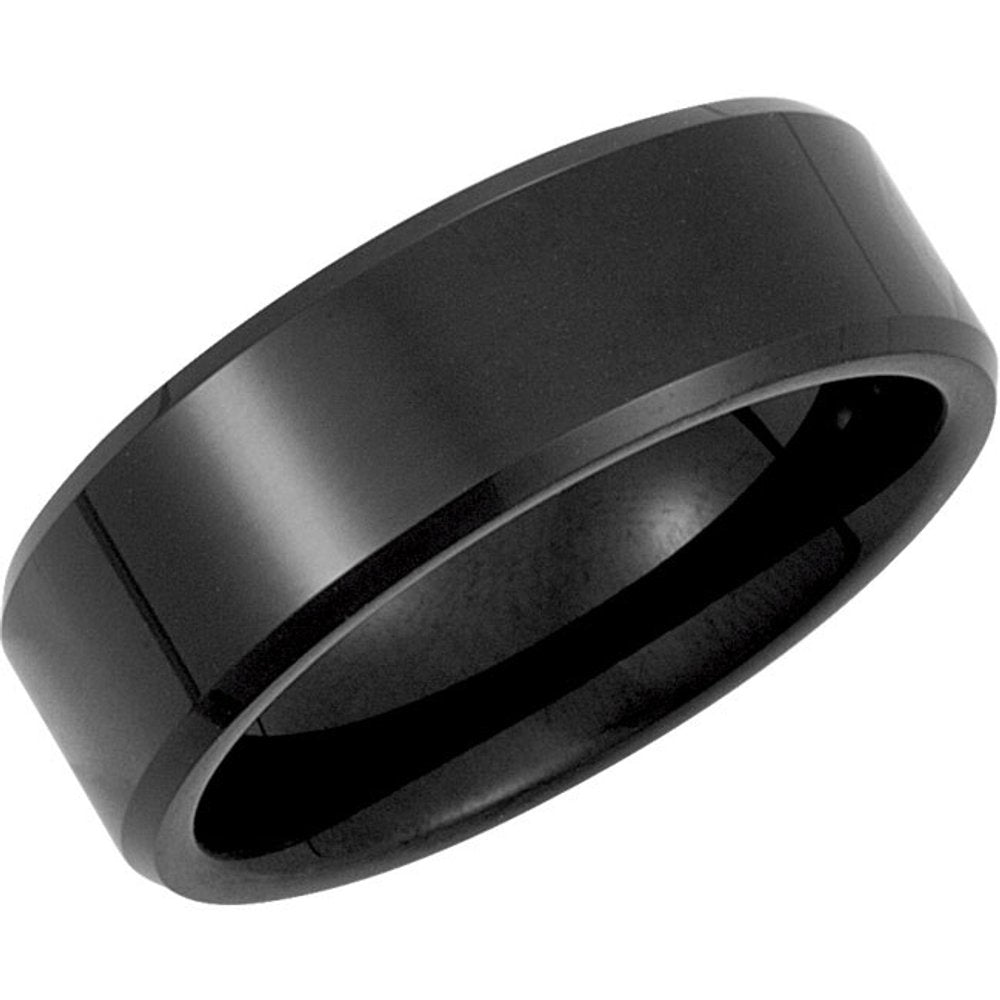 Tungsten 8.3 mm Band with Black PVD Size 8