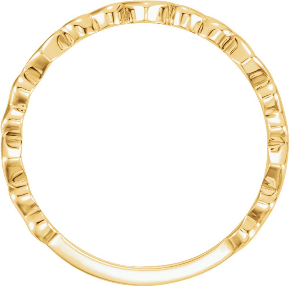 14K Yellow Gold Heart Ring