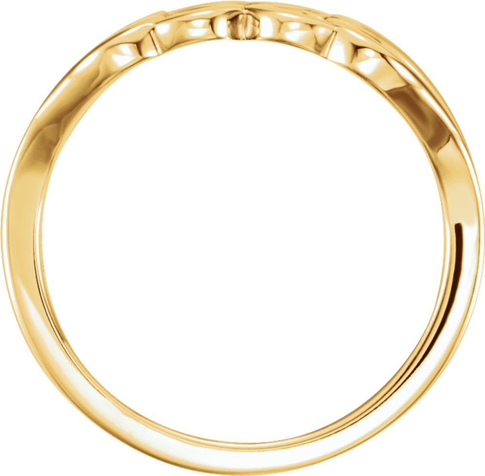 14K Yellow Gold Heart Ring