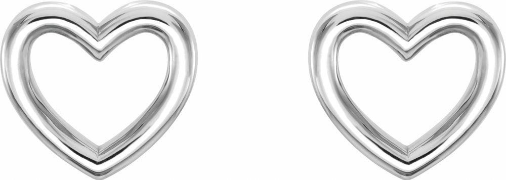 Sterling Silver Heart Earrings