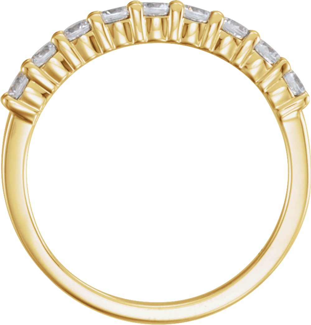 14K Yellow Gold 1/2 CTW Lab-Grown Diamond Anniversary Band