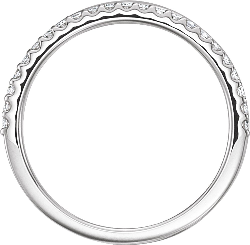 14K White 1/5 CTW Natural Diamond Criss-Cross Ring