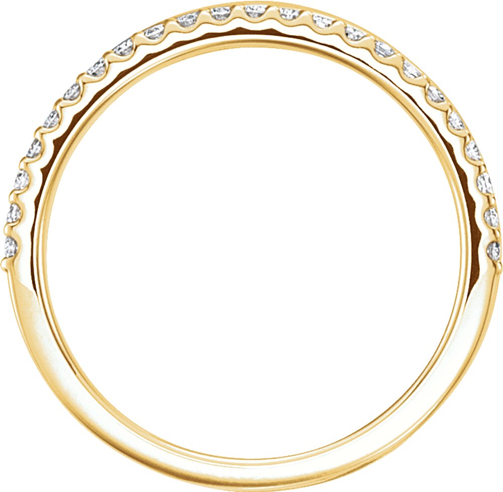 14K Yellow Gold 1/5 CTW Natural Diamond Criss-Cross Ring