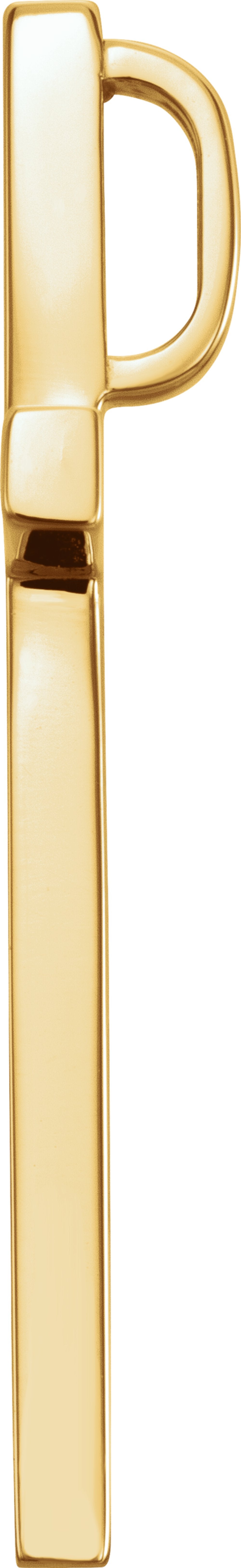 14K Yellow Gold 29.5x18.2 mm Cross Pendant