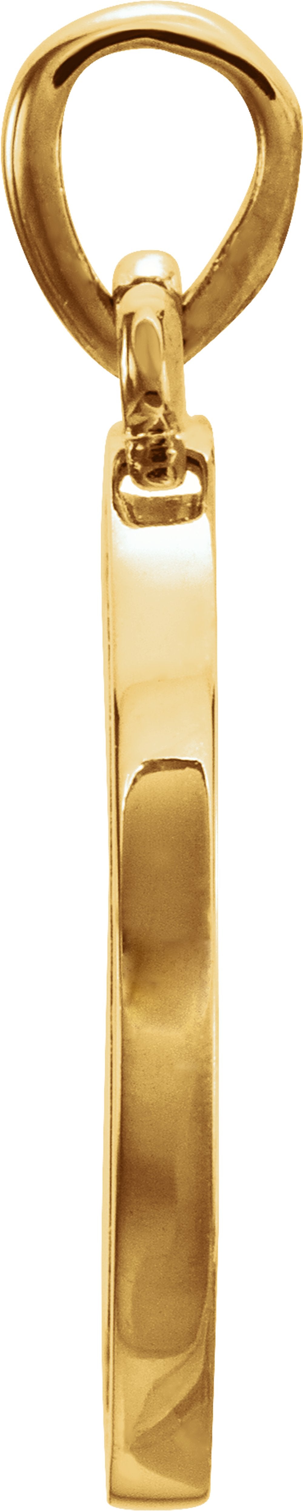 14K Yellow Gold 1/5 CTW Natural Diamond Engravable 16-18" Necklace