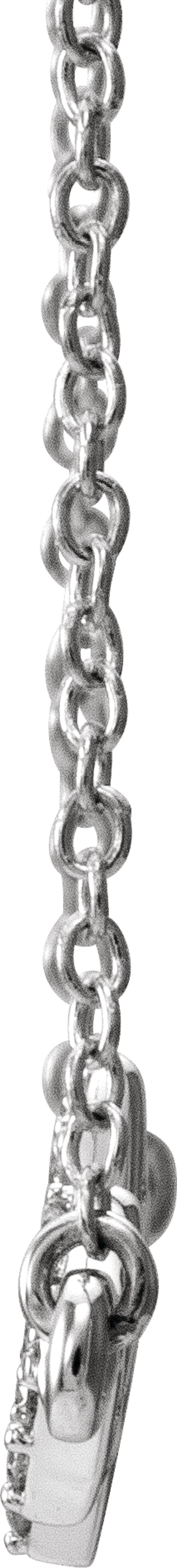 14K White Gold 1/6 CTW Natural Diamond Heartbeat 16-18" Necklace
