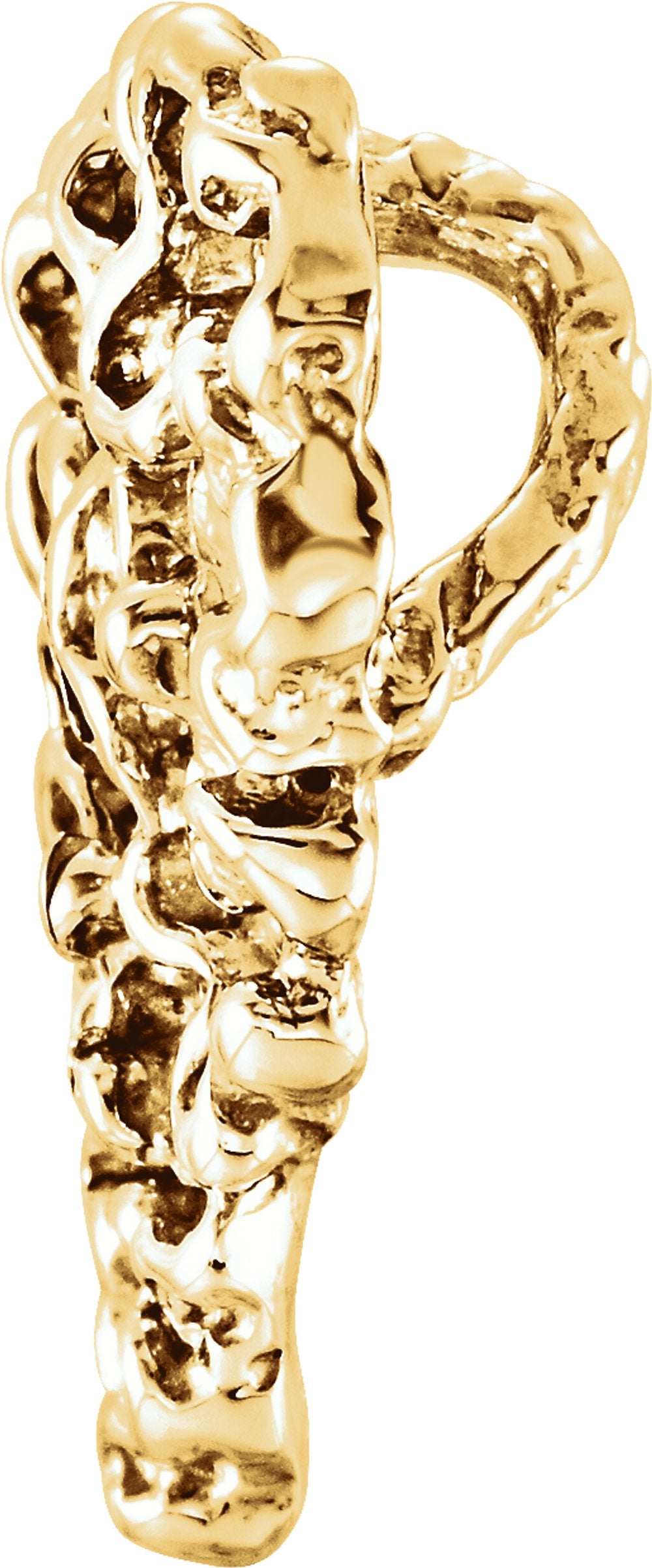 14K Yellow Gold Heart Pendant