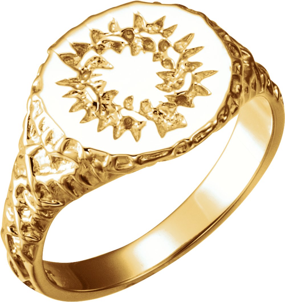 14K Yellow Crown of Thorns™ Ring by Brad Ferguson