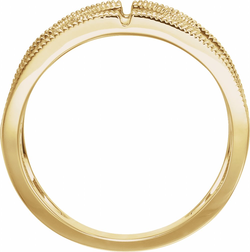 14K Yellow Gold 1/4 CTW Natural Diamond Geometric Ring