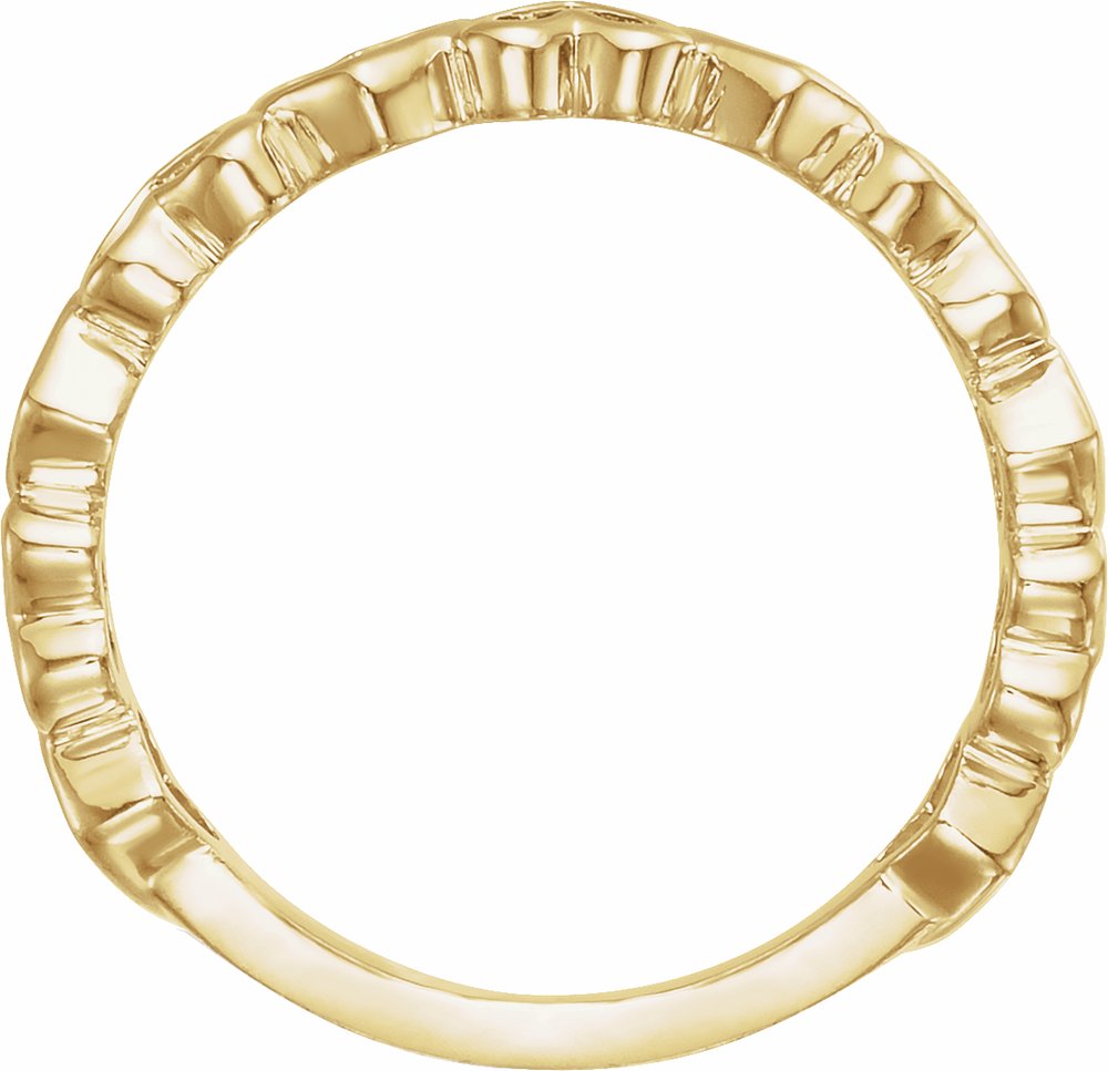 14K Yellow Gold Heart Ring