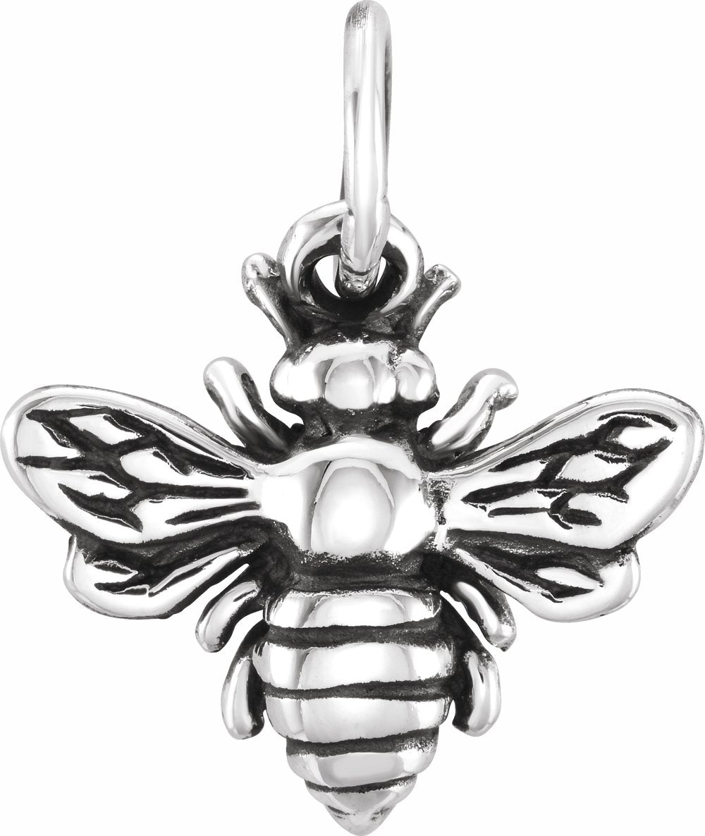 Sterling Silver Honey Bee Charm/Pendant