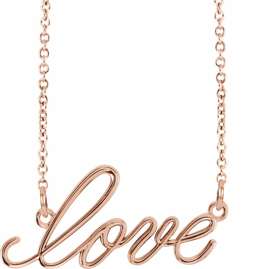 14K Rose Love 16 1/2" Necklace
