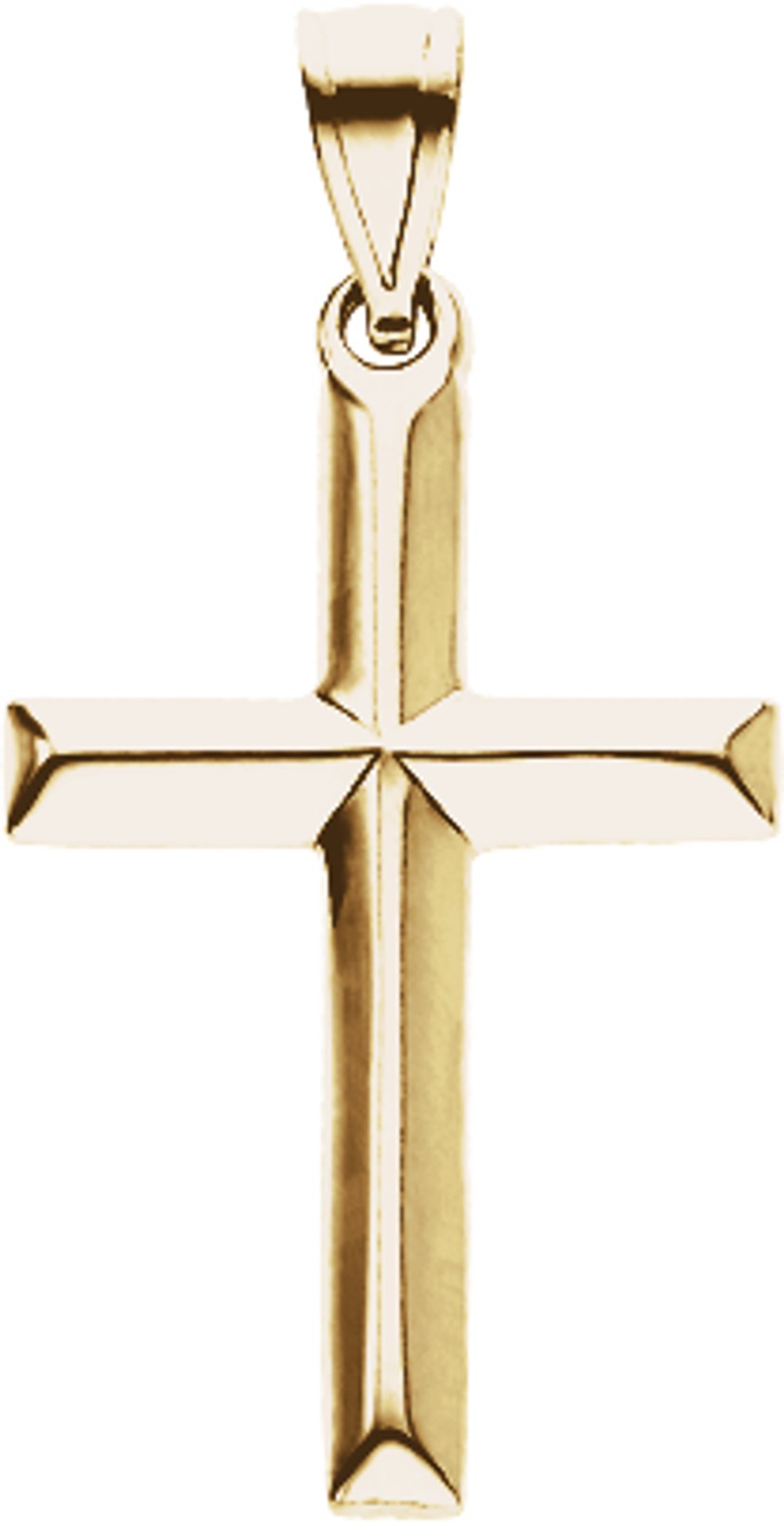 14K Yellow Gold Cross Pendant