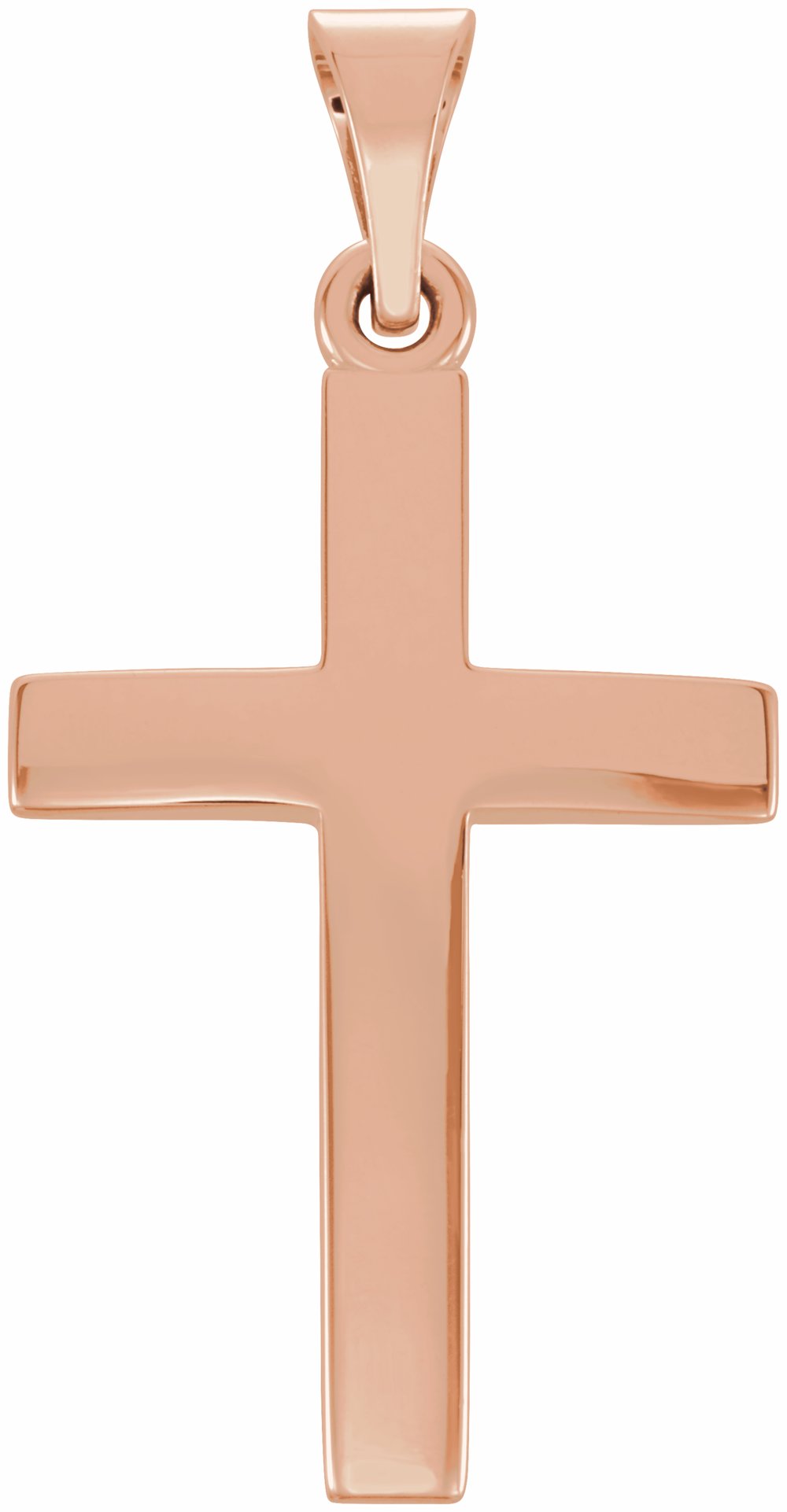 14K Rose Gold Cross Pendant