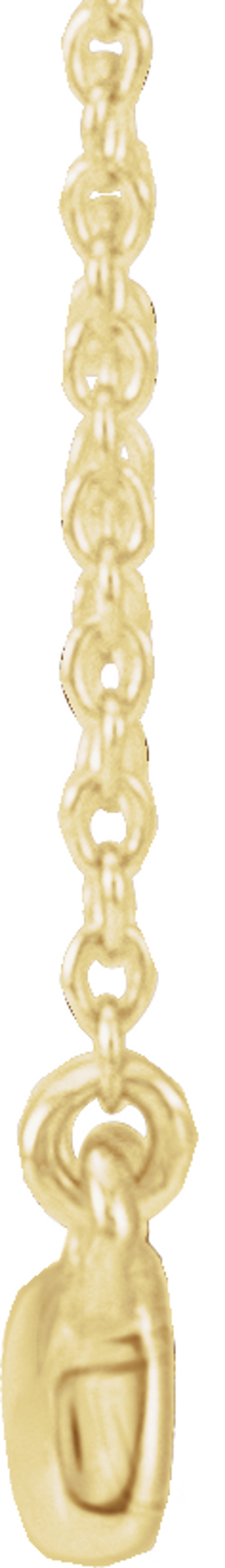 14K Yellow Gold 1/10 CTW Natural Diamond Bar 16-18" Necklace