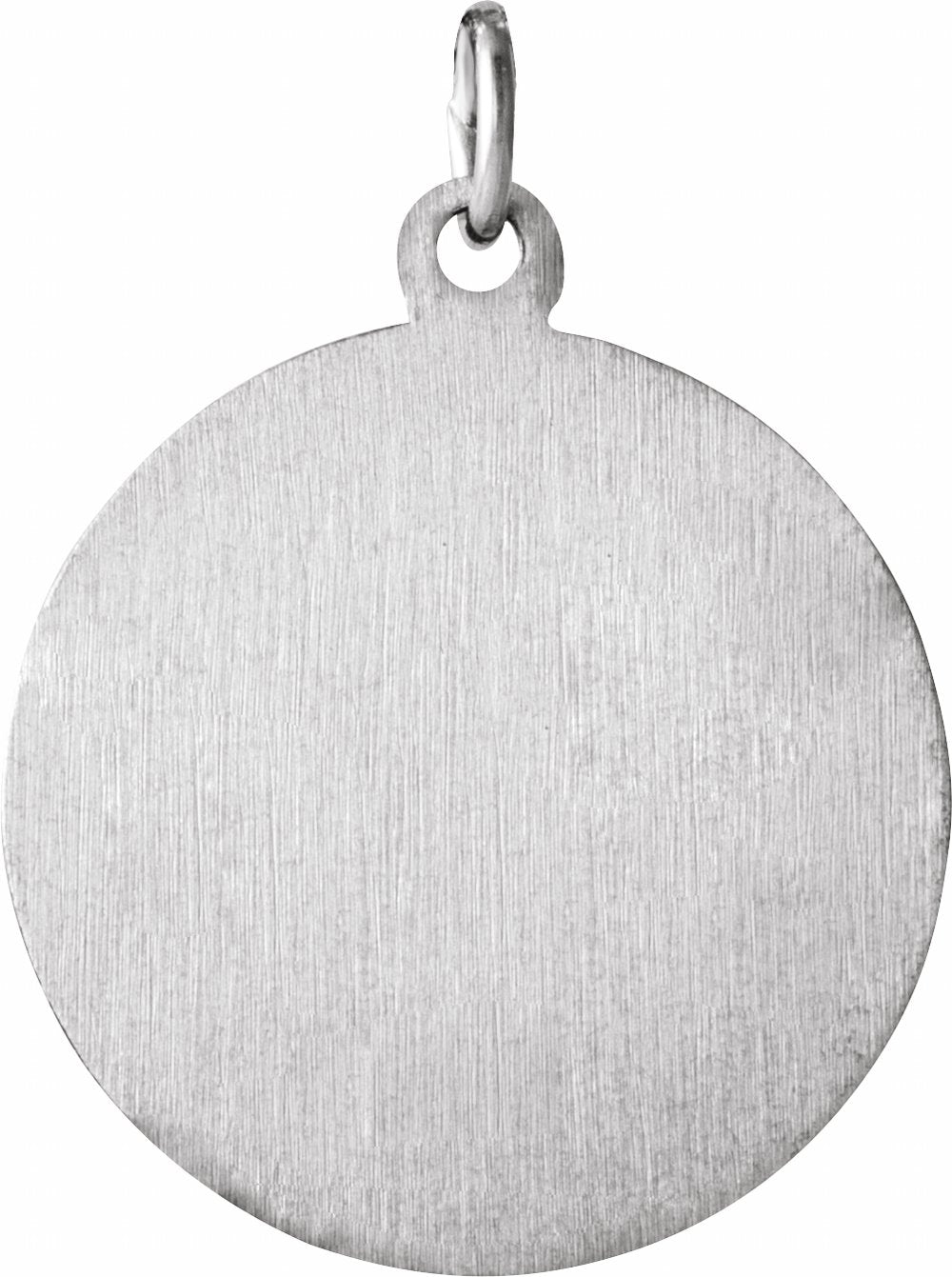 Sterling Silver 18 mm Round St. Thomas Medal 18" Necklace