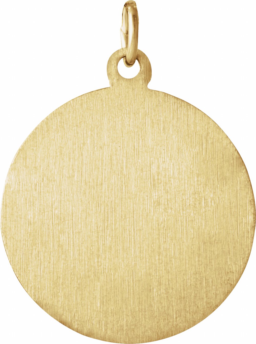 14K Yellow 18 mm Round St. Thomas Medal