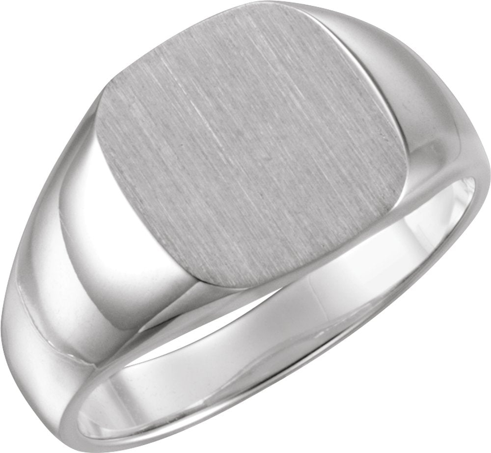 Sterling Silver Square Signet Ring